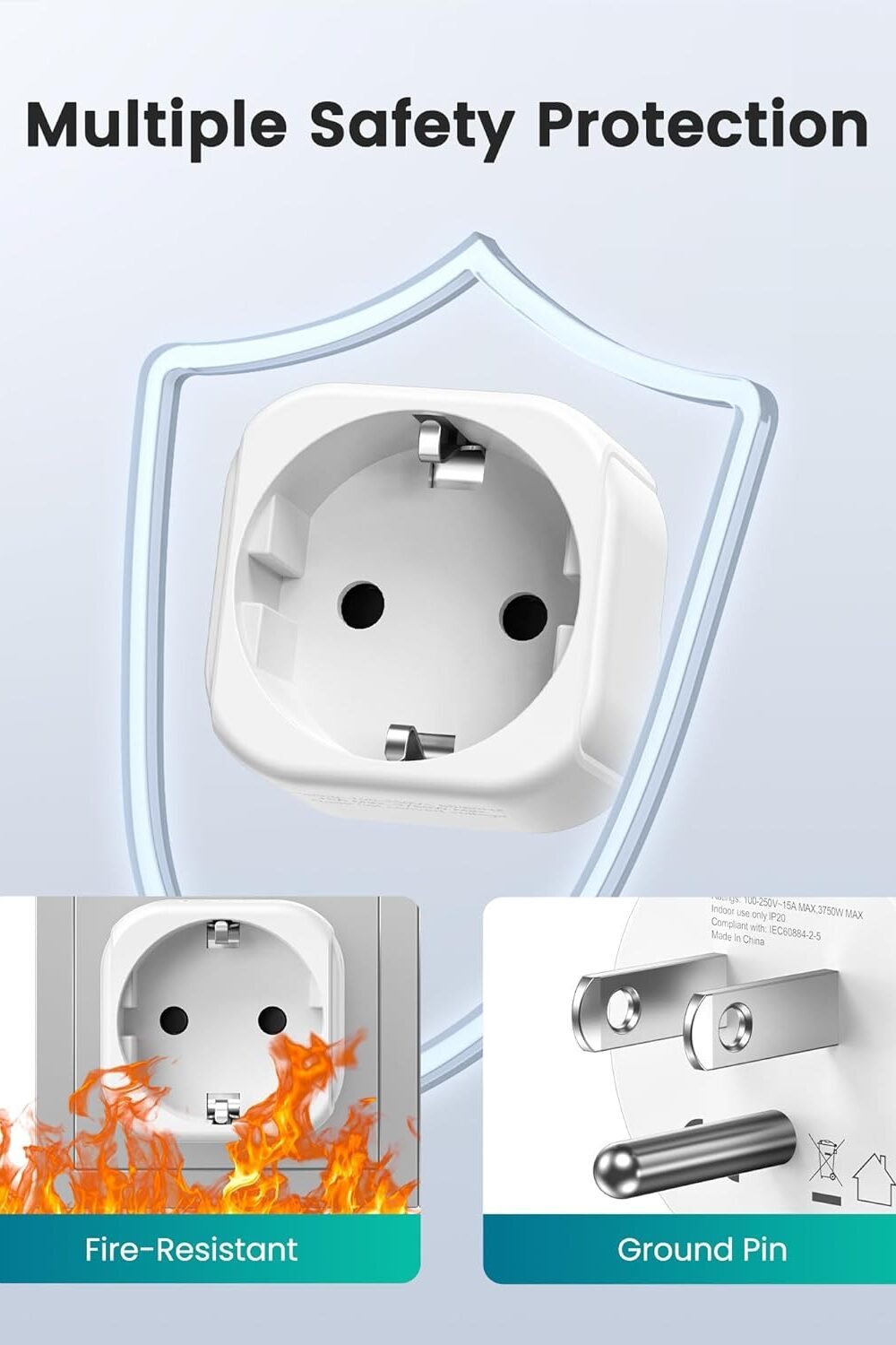 Lencent Eu Us Avel Plug Dapter - Image 4