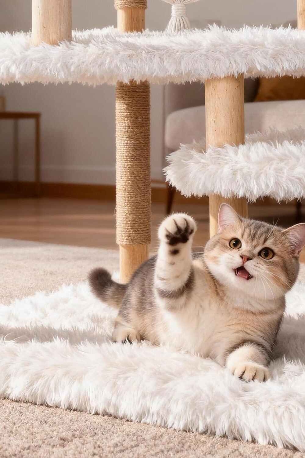 Luxury Multi-Level Cat Wer With Hammock - Image 5