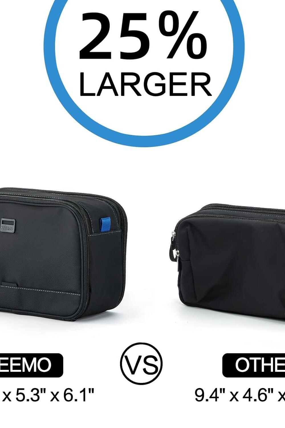 Zeemo Men'S Water-Resistant Dopp Kit - Versatile Iletry Orga - Image 5