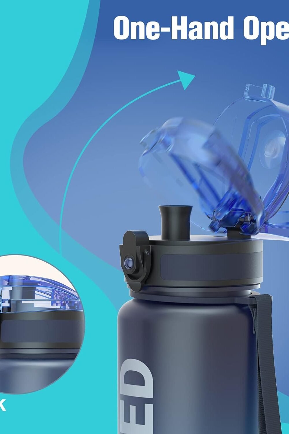 Sahara Sailor Leakproof Water Bottle Oz - Motivational Time - Image 3