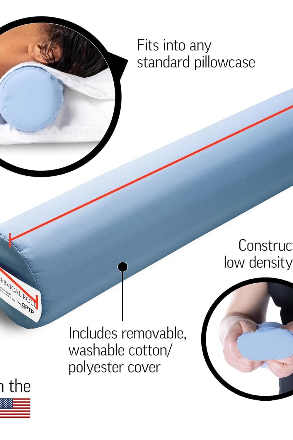 Mckenzie Cervical Roll Neck Support Pillow - Image 3