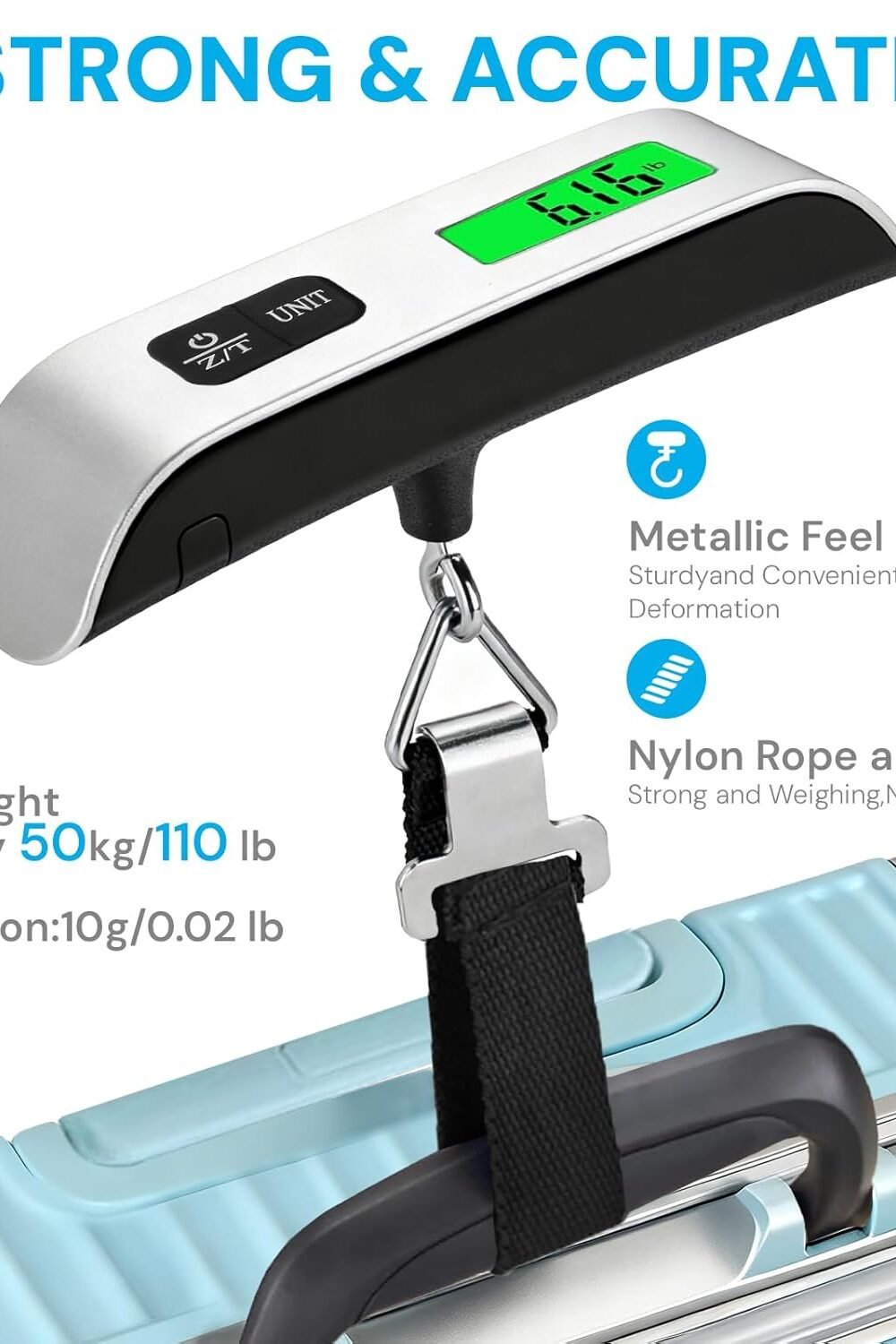 Portable Digital Luggage Scale With Lcd Display - Image 4