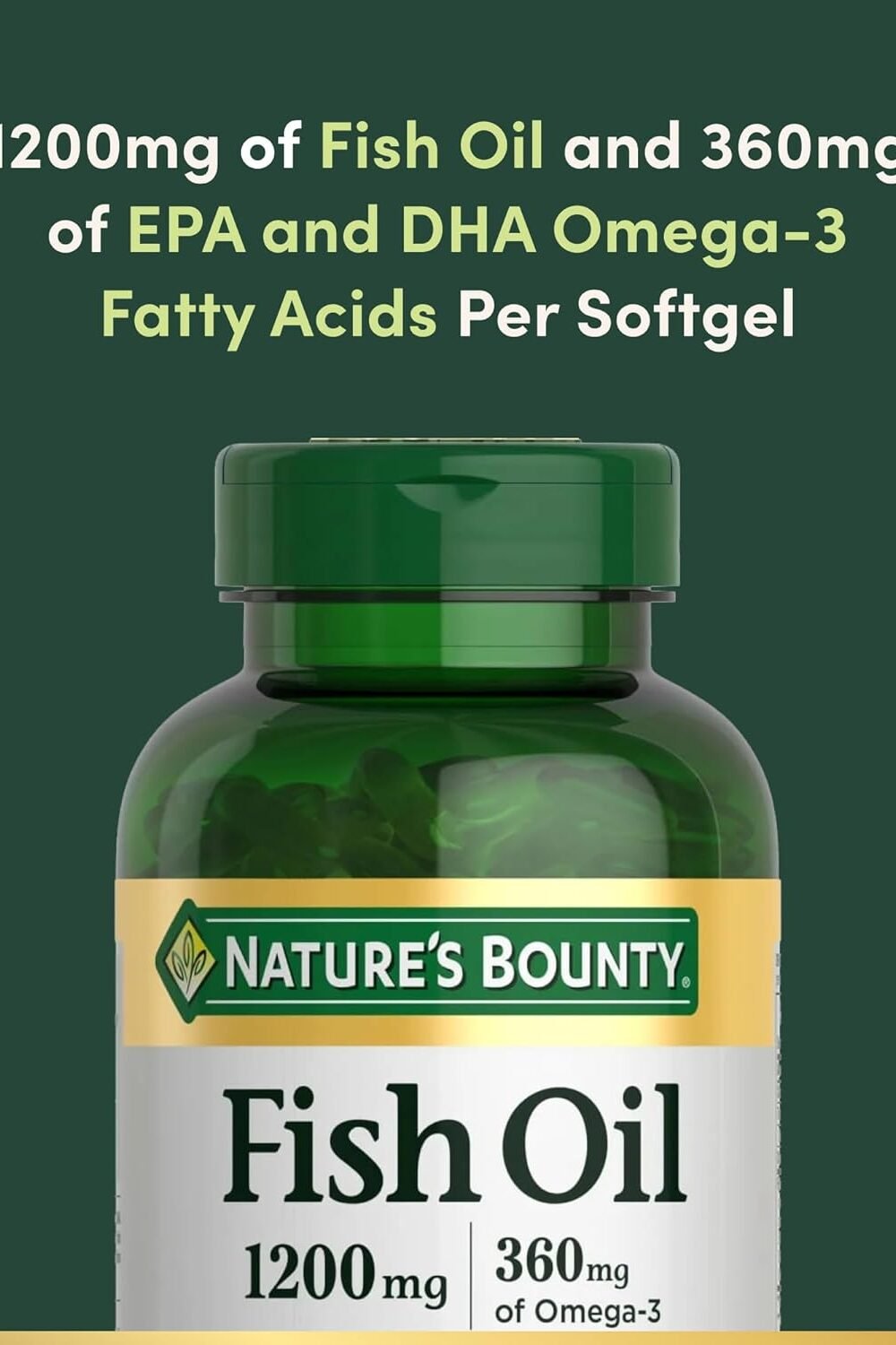 Nature'S Bounty Omega- Fish Oil Softgels - Heart Health Supp - Image 4