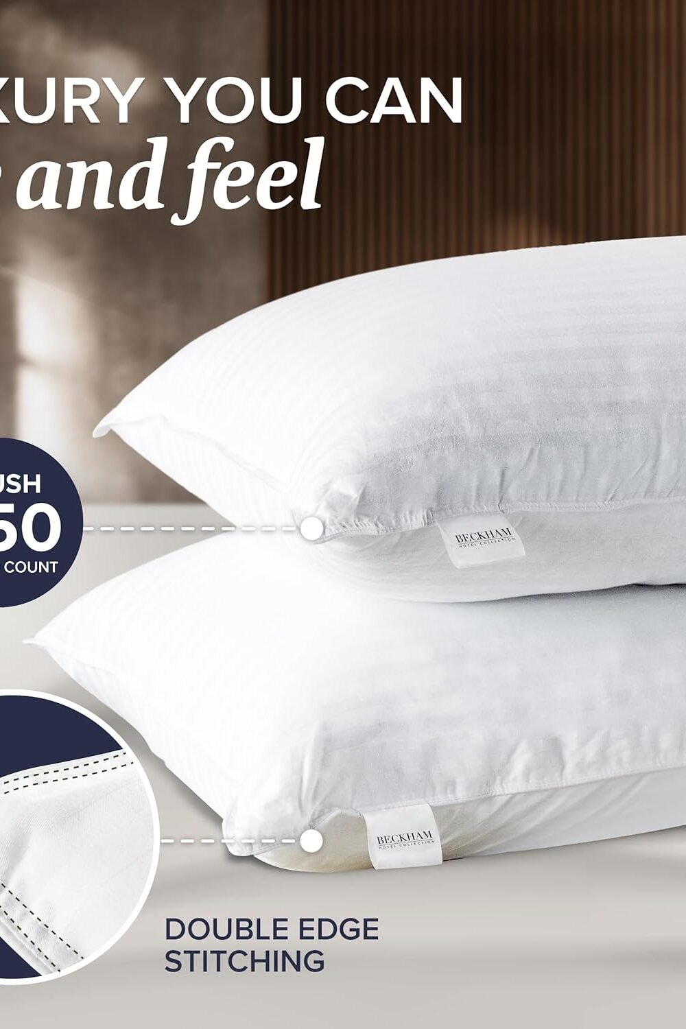 Beckham Hotel Collection Soft Down Lternative Pillows - Image 3
