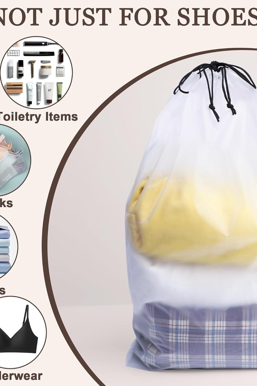 Reusable Clear Shoe Bags - Water-Resistant Avel Srage - Image 6