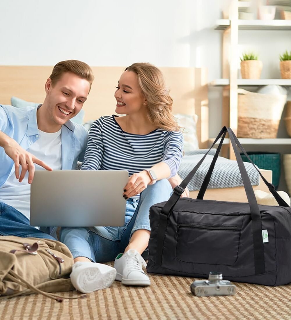 Holyluck Foldable Avel Duffel Bag - Black - Image 5