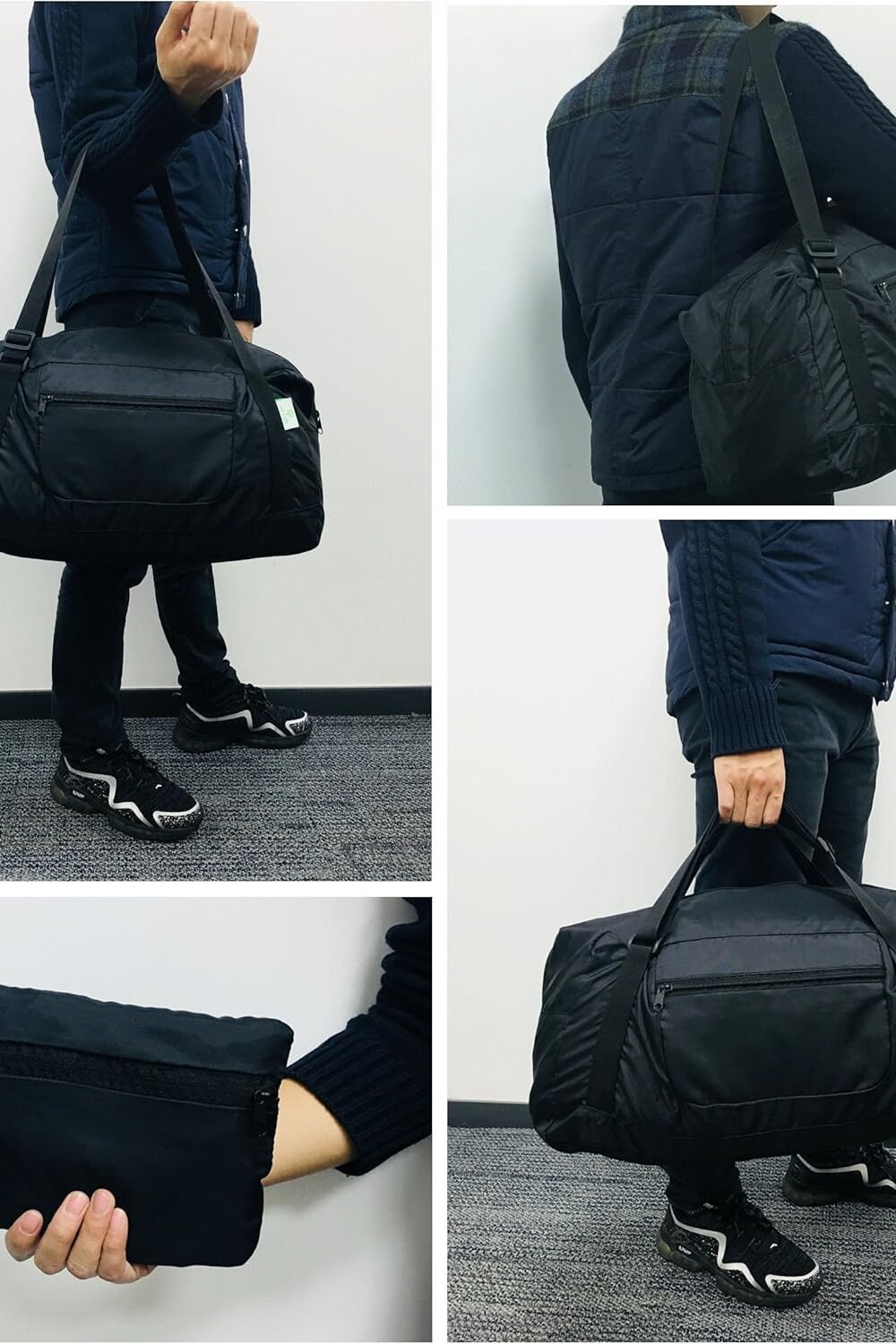 Holyluck Foldable Avel Duffel Bag - Black - Image 7