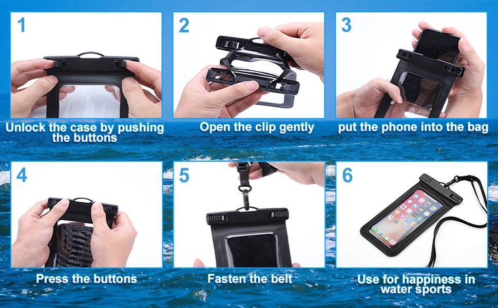 Universal Waterproof Phone Pouch - IPX Dry Bag Case 522