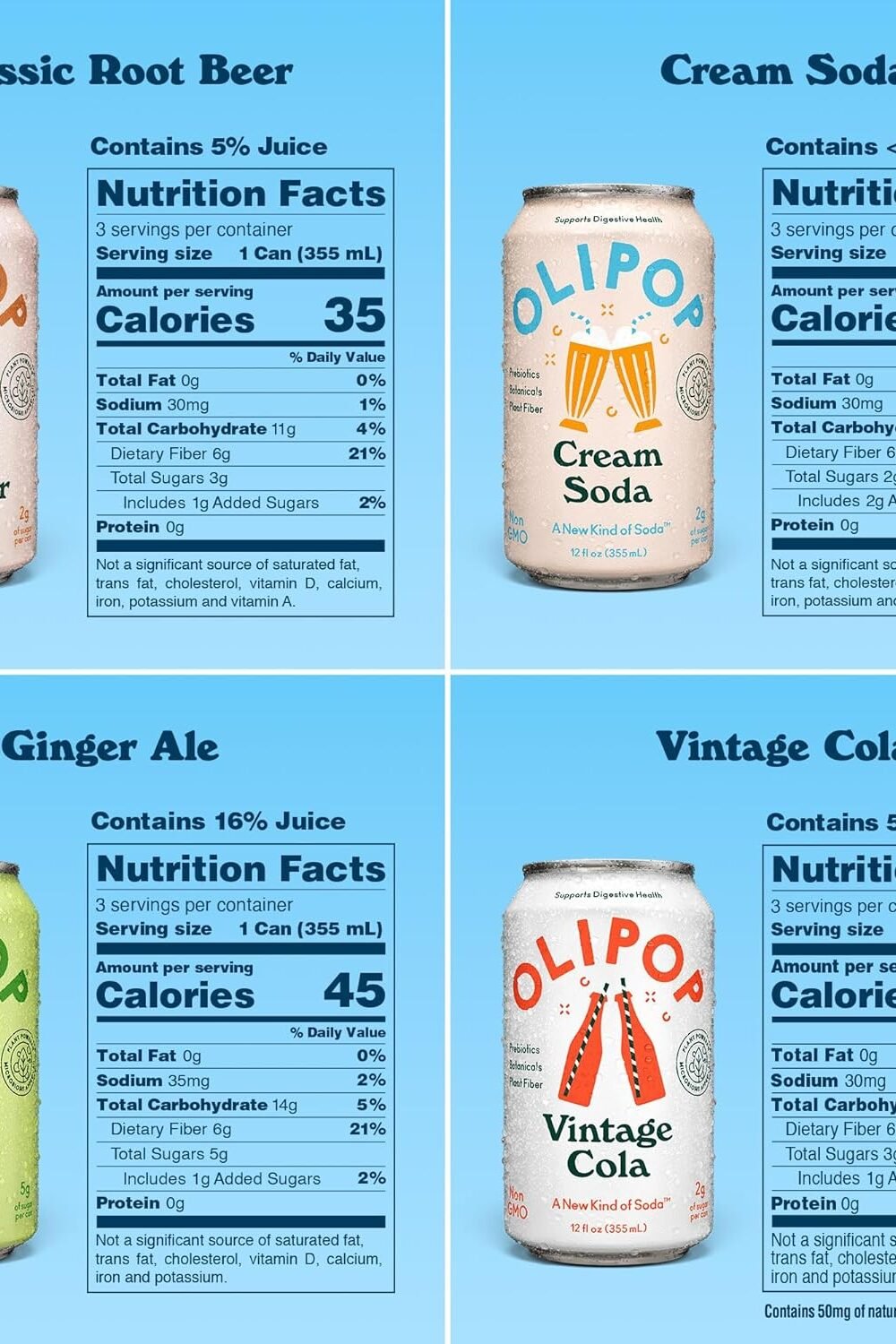 Olipop Classic Prebiotic Soda Variety Pack - Image 5