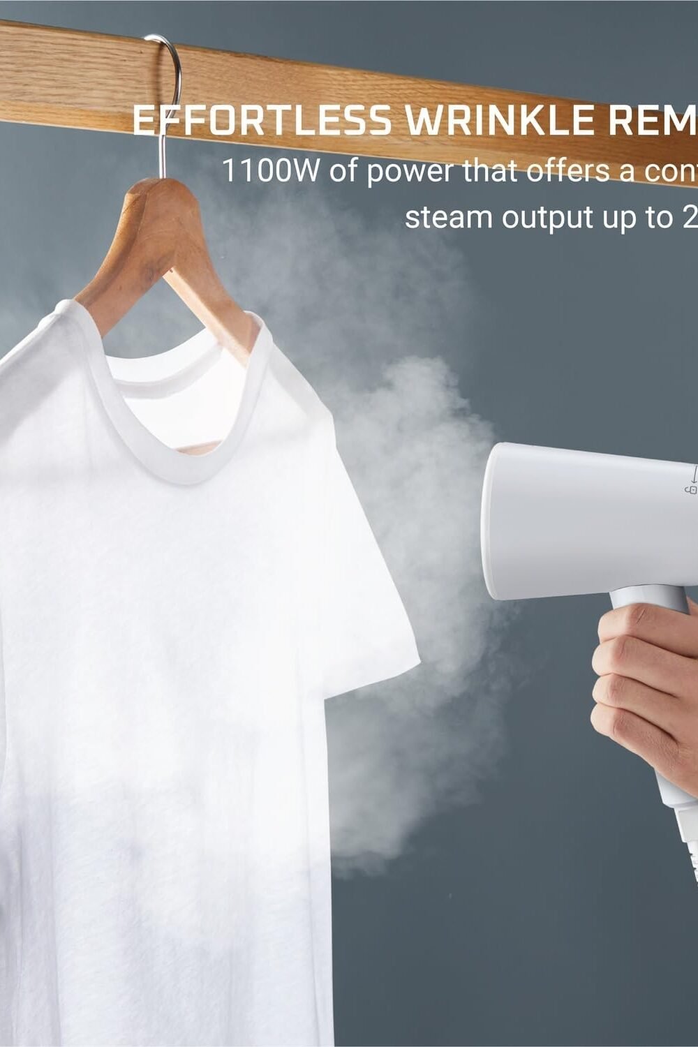 Rowenta Portable Handheld Clothes Steamer - Green - Image 5