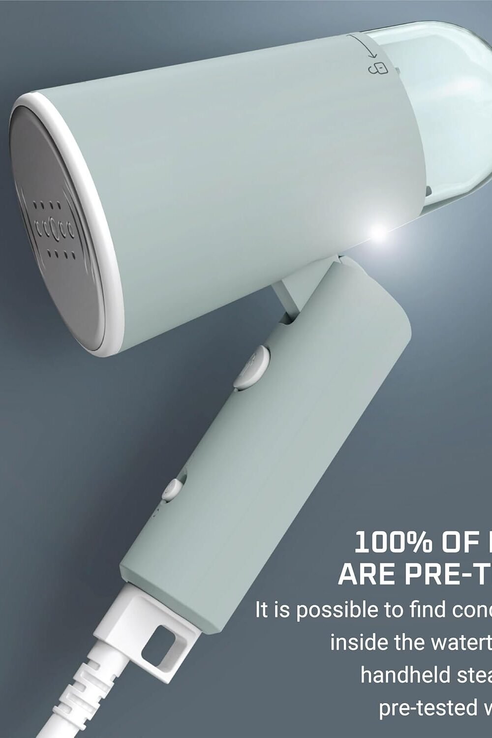 Rowenta Portable Handheld Clothes Steamer - Green - Image 6