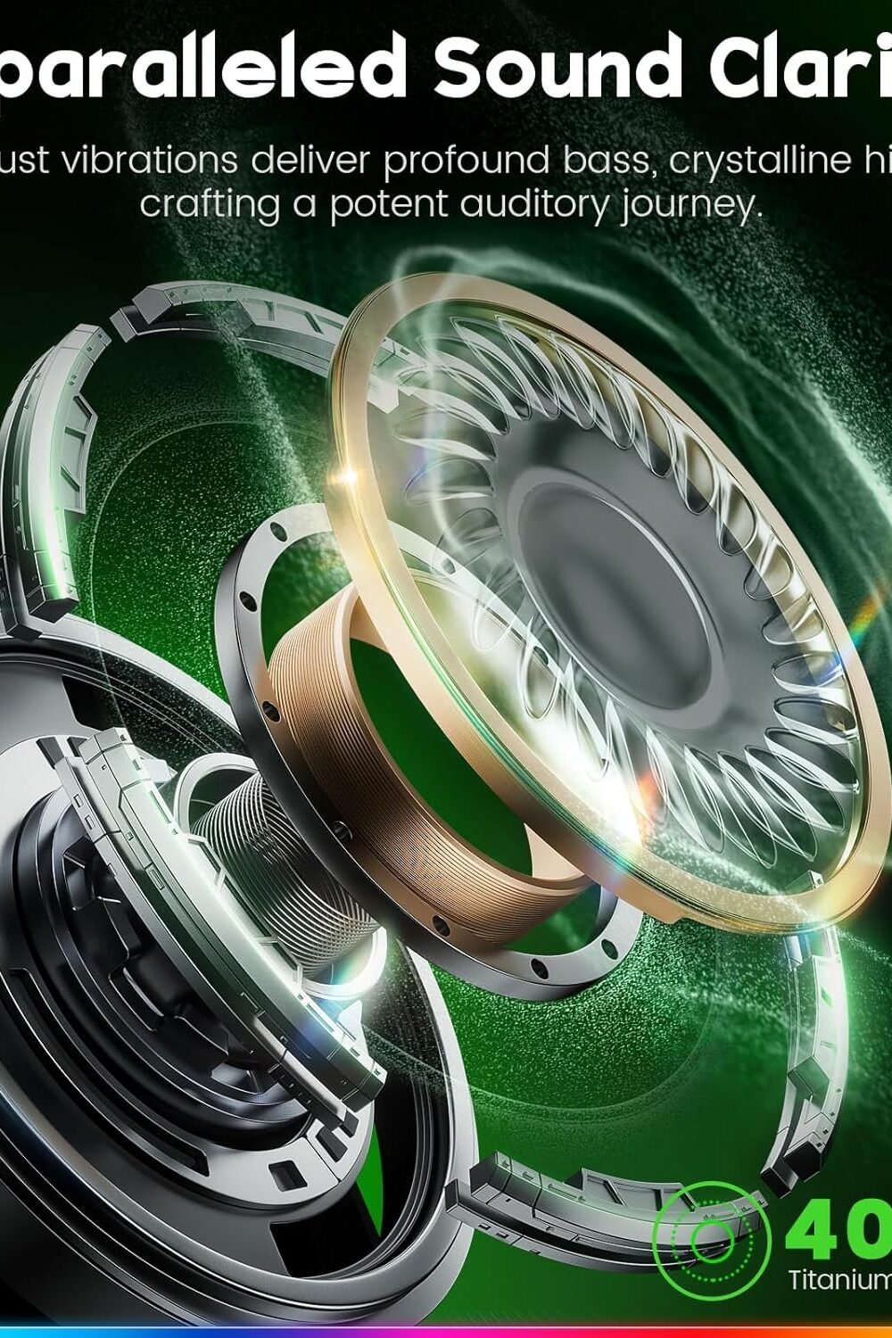 Wireless Gamg Headset With Microphone - Dual-Mode Blueoth - Image 4