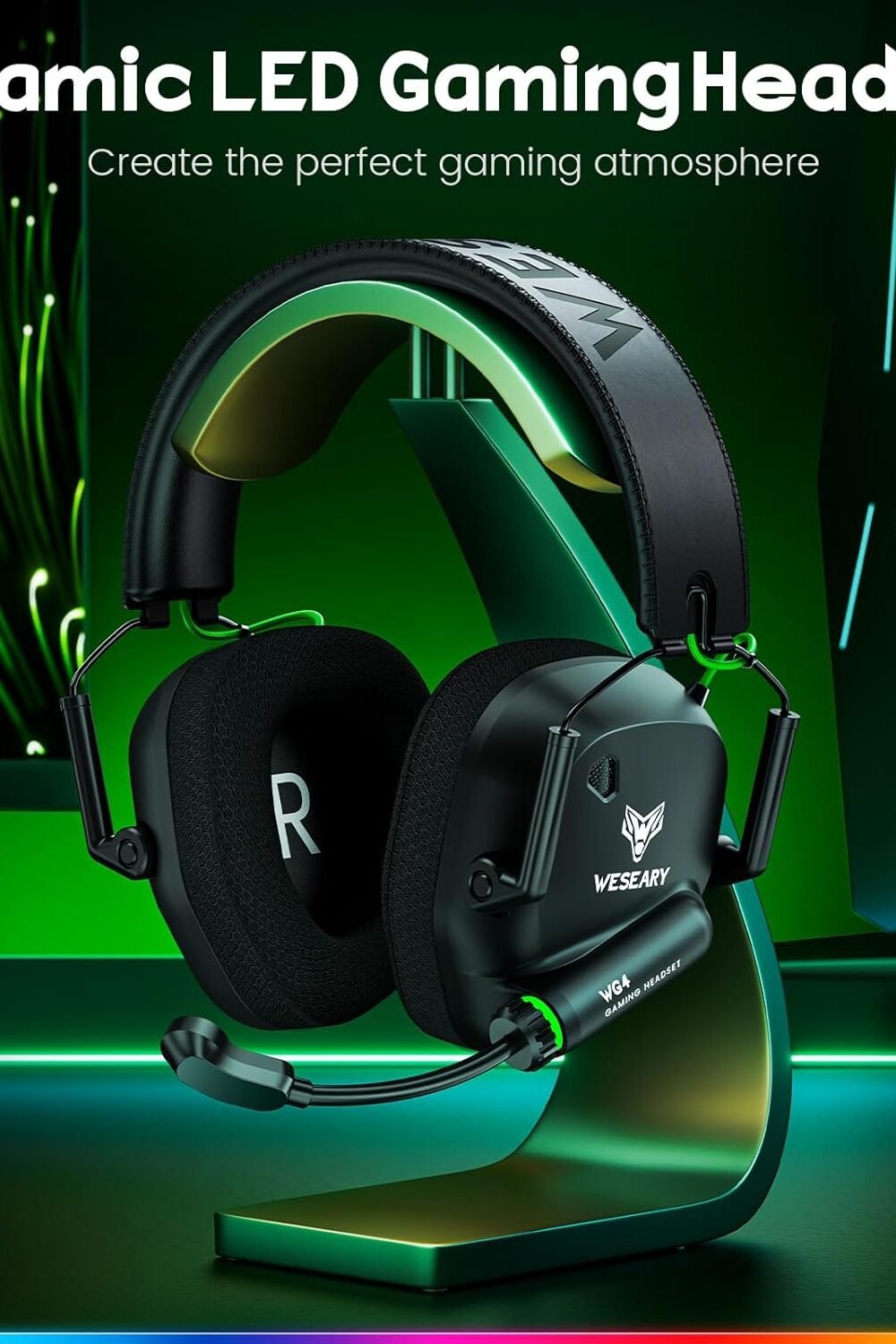 Wireless Gamg Headset With Microphone - Dual-Mode Blueoth - Image 11