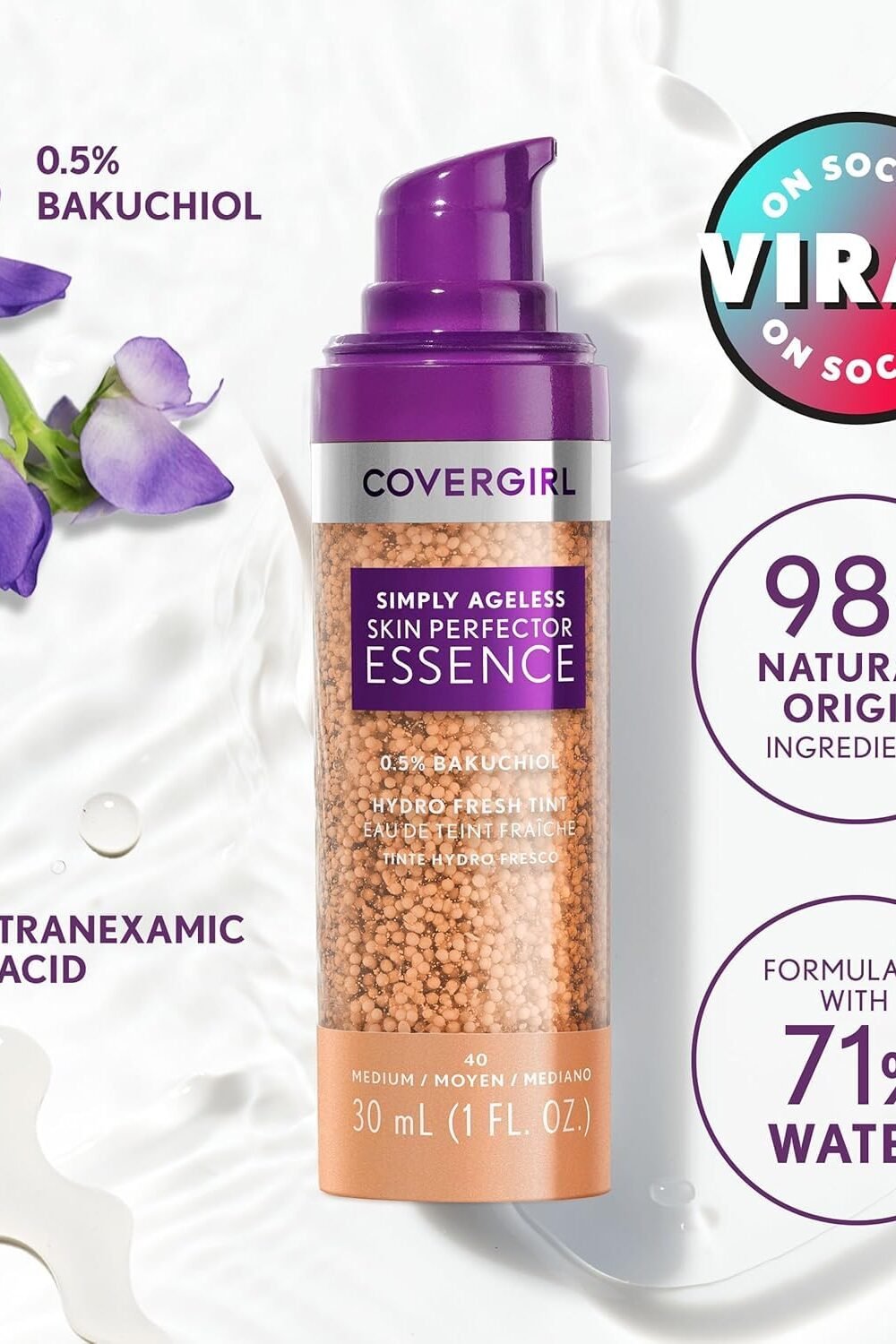 Covergirl Simply Geless Foundation - Light Medium - Image 5