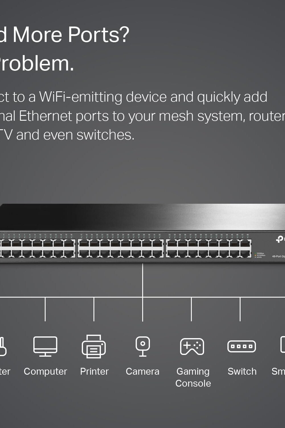 Tp-Lk -Port Gigabit Ethernet Switch - Plug Play, Rackmount - Image 3