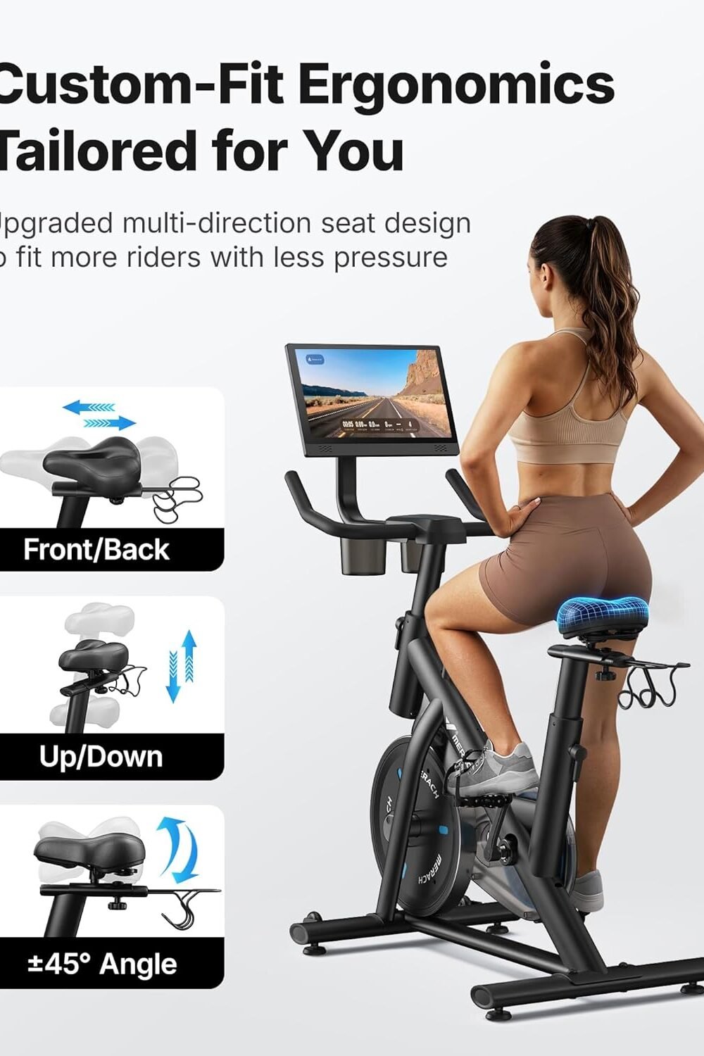 Low Noise Indoor Exercise Bike With Tablet Mount - Image 4