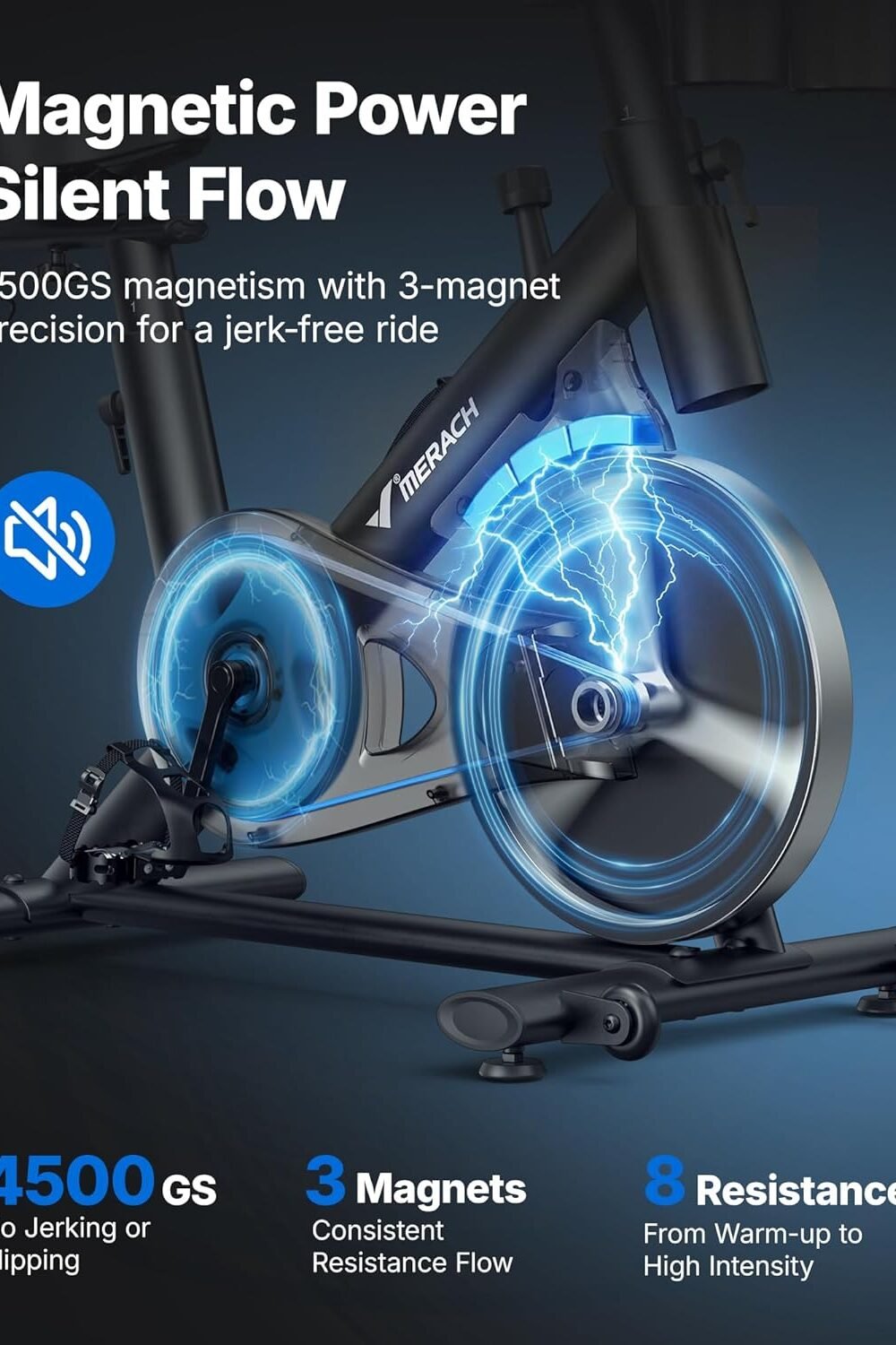 Low Noise Indoor Exercise Bike With Tablet Mount - Image 6