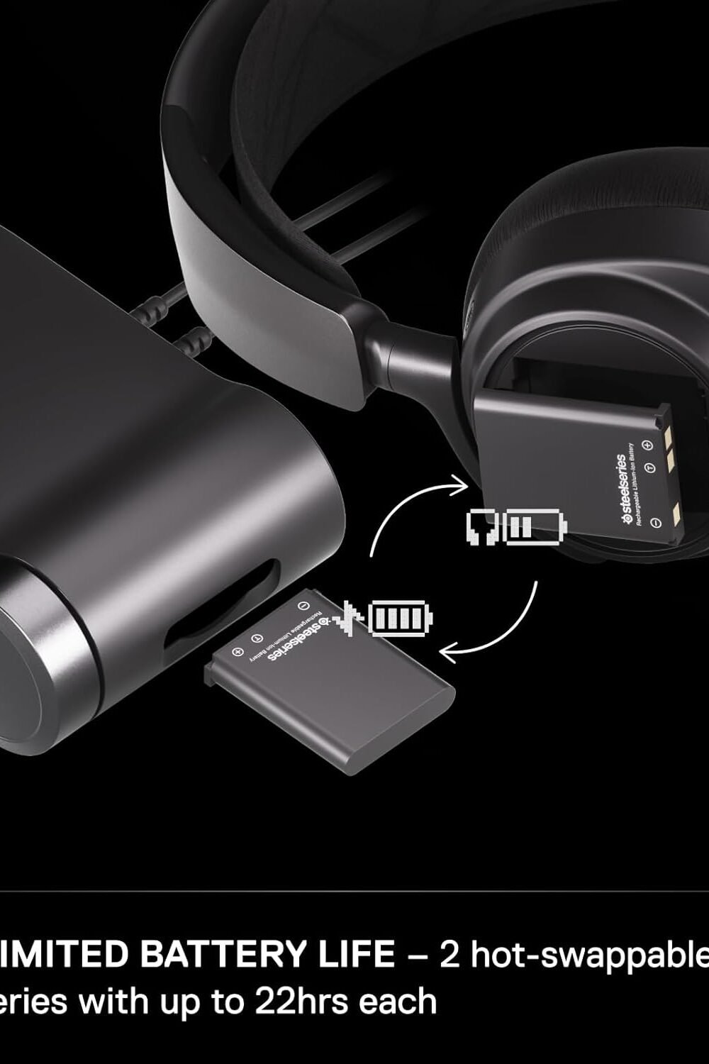 SteelSeries Nova Pro Wireless Gamg Headset 7 Steelseries Nova Pro Wireless Gamg Headset - Image 7