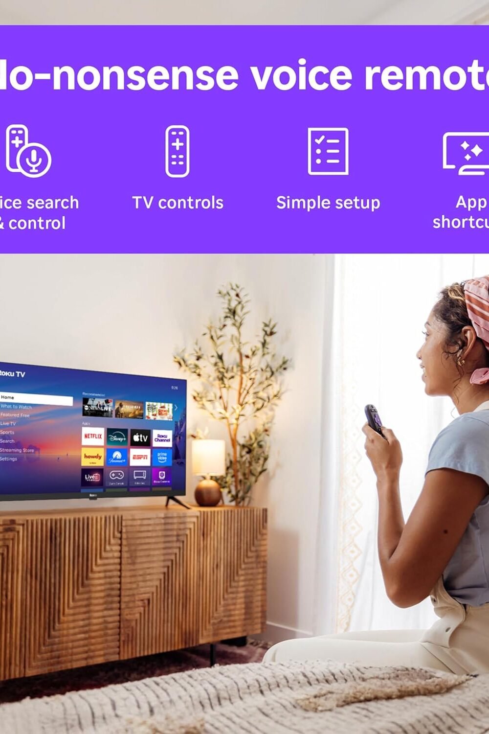 Roku Smart Tv 40&Quot; 1080P Full Hd Led - Voice Remote Streaming - Image 5