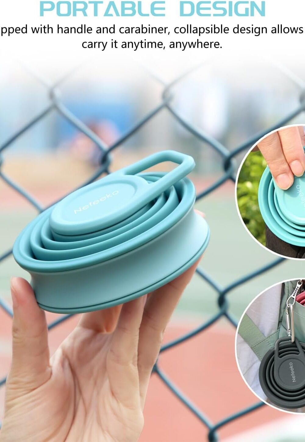 Collapsible 17Oz Water Bottle - Bpa Free Silicone, Leak Proof - Image 5