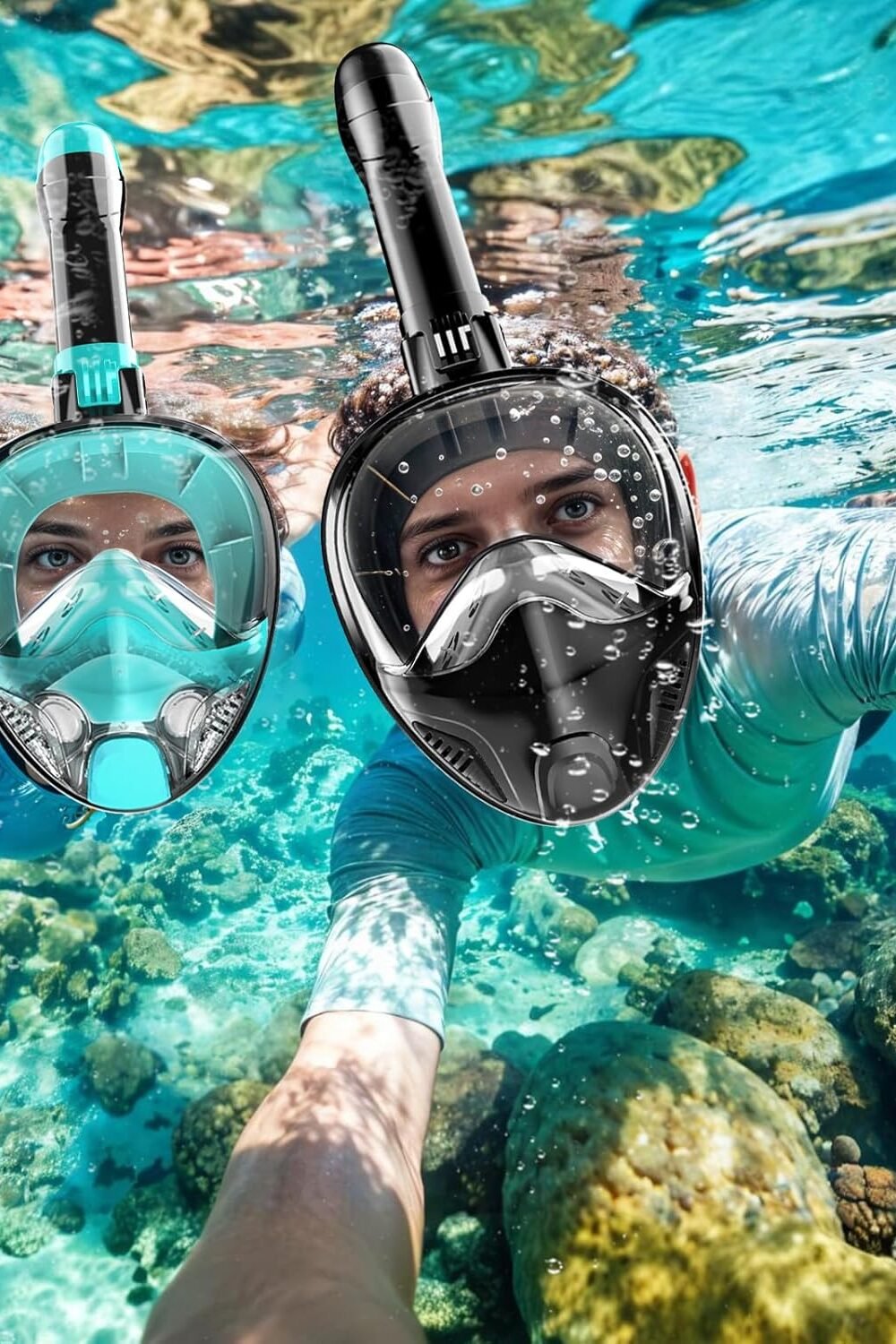 Full Face Snorkel Mask For Adults - 180° View &Amp; Camera Mount - Image 3