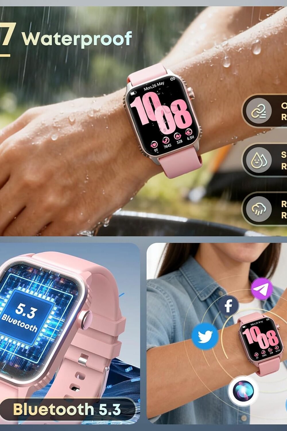 Smartwatch For Women &Amp; Men, 120 Sports Modes, 1.83&Quot; Hd Display - Image 6