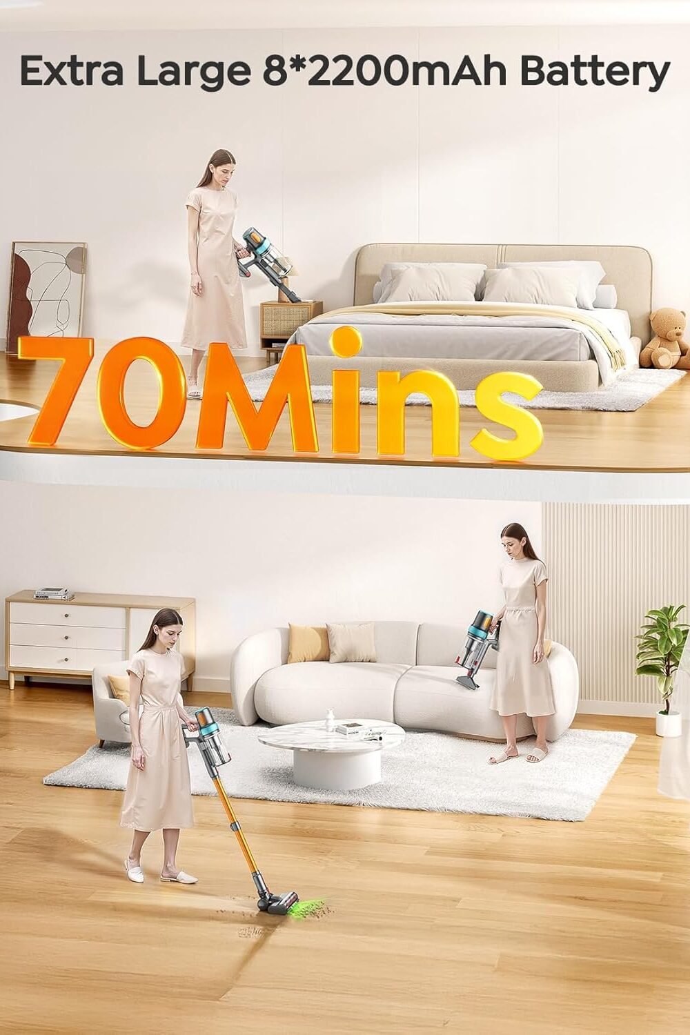 &Quot;650W Cordless Vacuum Cleaner - 70Mins Runtime, Led Touch Screen&Quot; Amazon Coupons 50% To 80% - Image 4