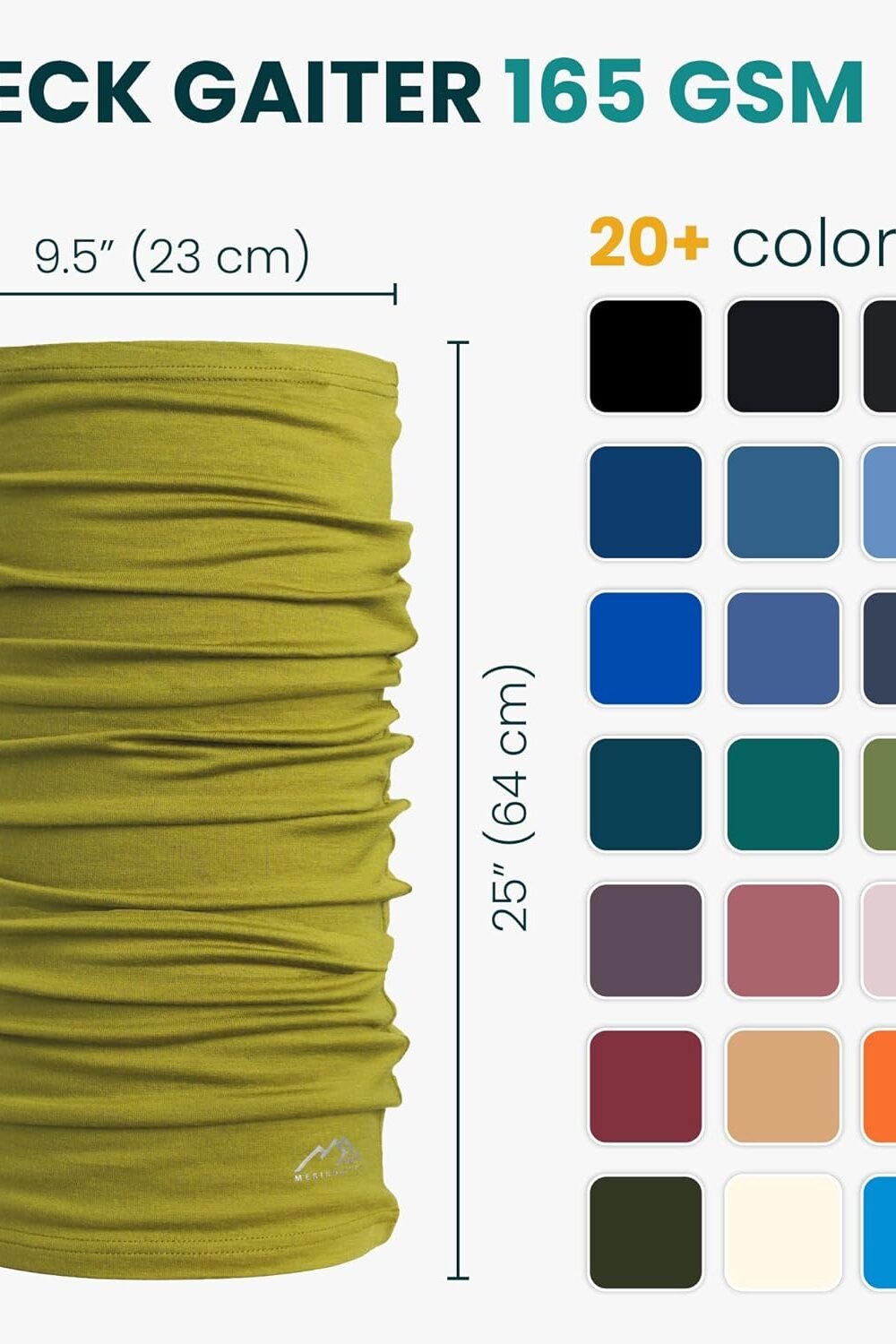 Merino Wool Ski Neck Gaiter - Unisex Face Mask &Amp; Warmer - Image 4