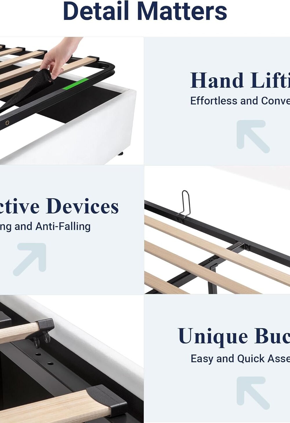 &Quot;Allewie Velvet Lift Up Storage Bed With Wingback Headboard - White&Quot; Amazon Coupons 50% To 80% - Image 8