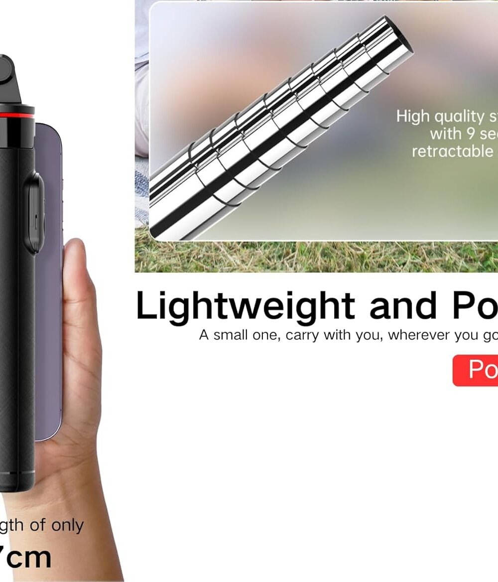 52&Quot; Selfie Stick Tripod With Bluetooth Remote For Iphone &Amp; Android - Image 6