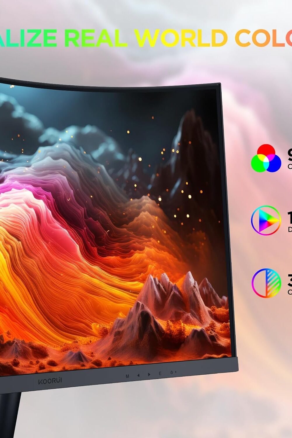Koorui 27&Quot; Curved Fhd 1080P 144Hz Gaming Monitor - Eye Care - Image 3