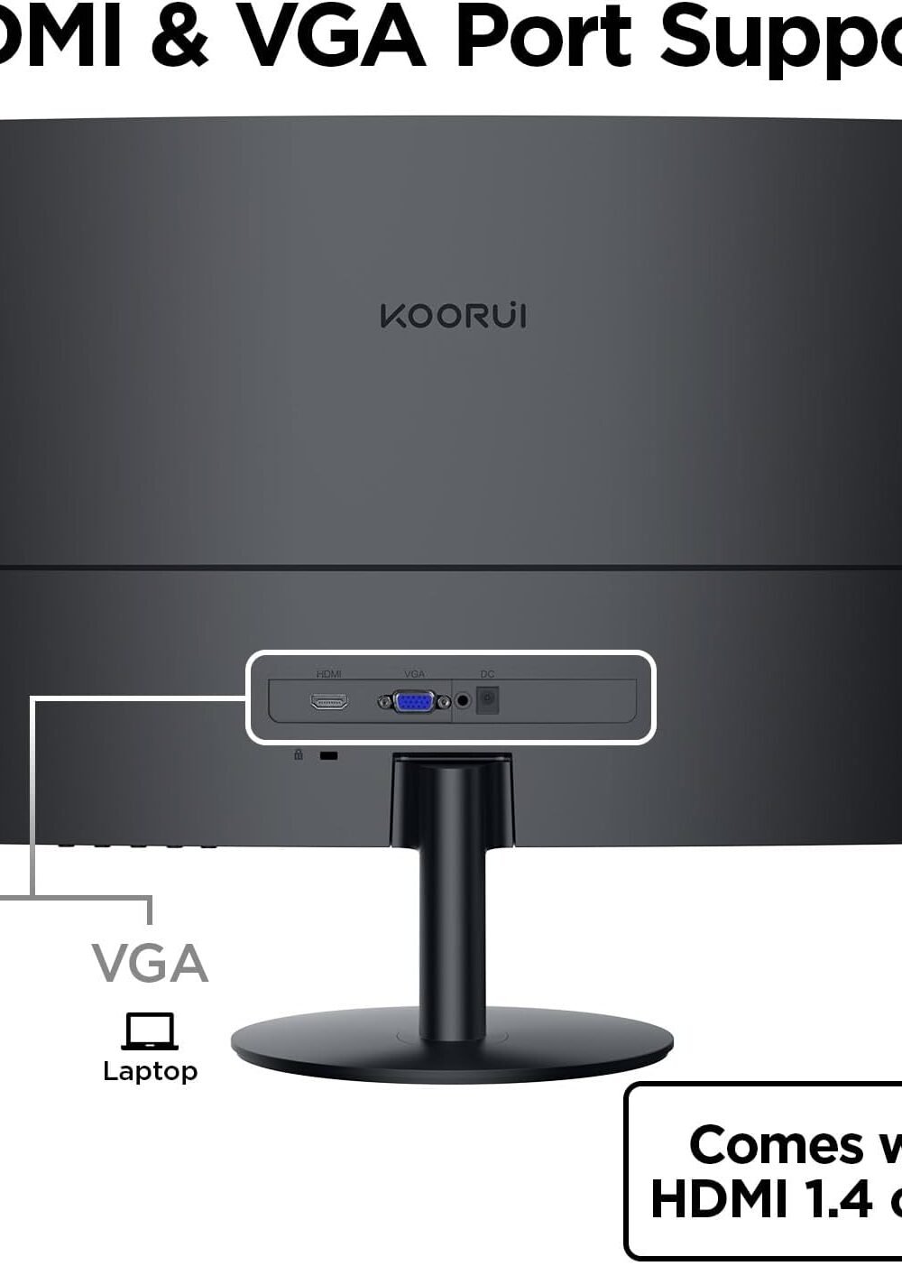 Koorui 27&Quot; Curved Fhd 1080P 144Hz Gaming Monitor - Eye Care - Image 6