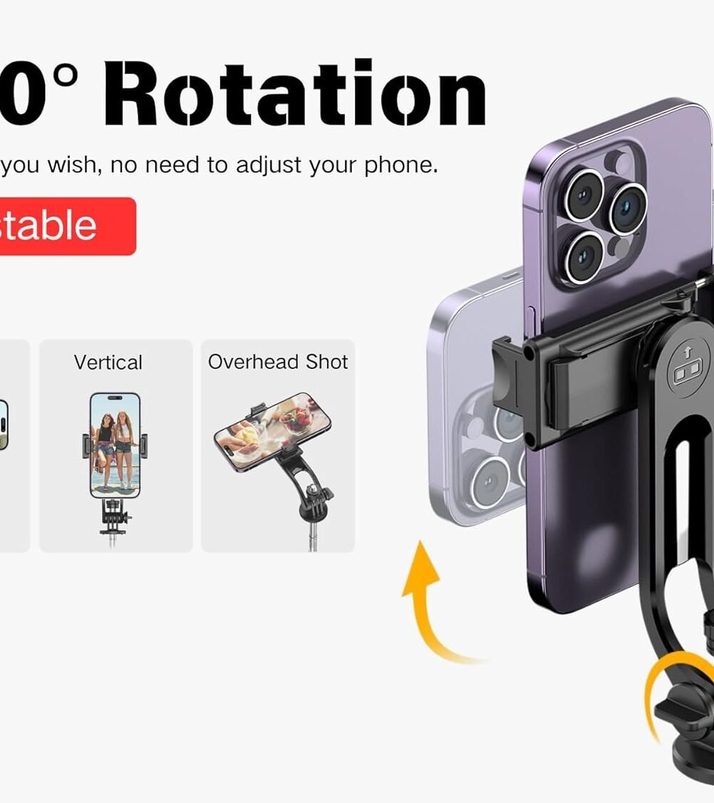 52&Quot; Selfie Stick Tripod With Bluetooth Remote For Iphone &Amp; Android - Image 2