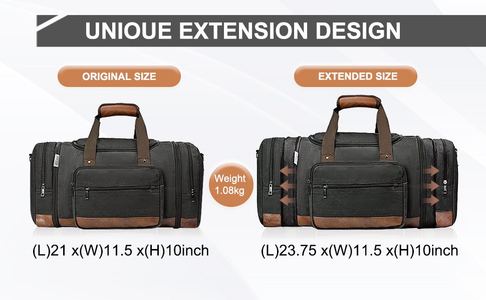 Expandable Canvas Duffle Bag avel 655