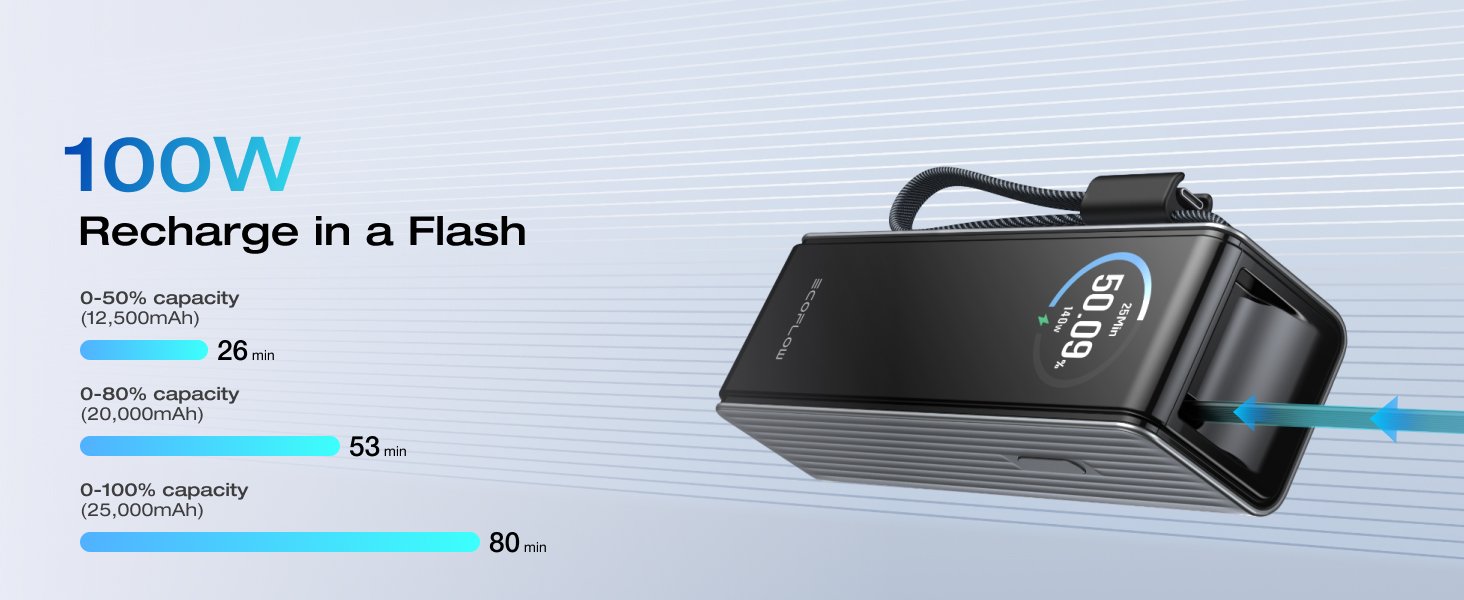 EF ECOFLOW Lapp Power Bank - Rapid Portable Charger with USB 631