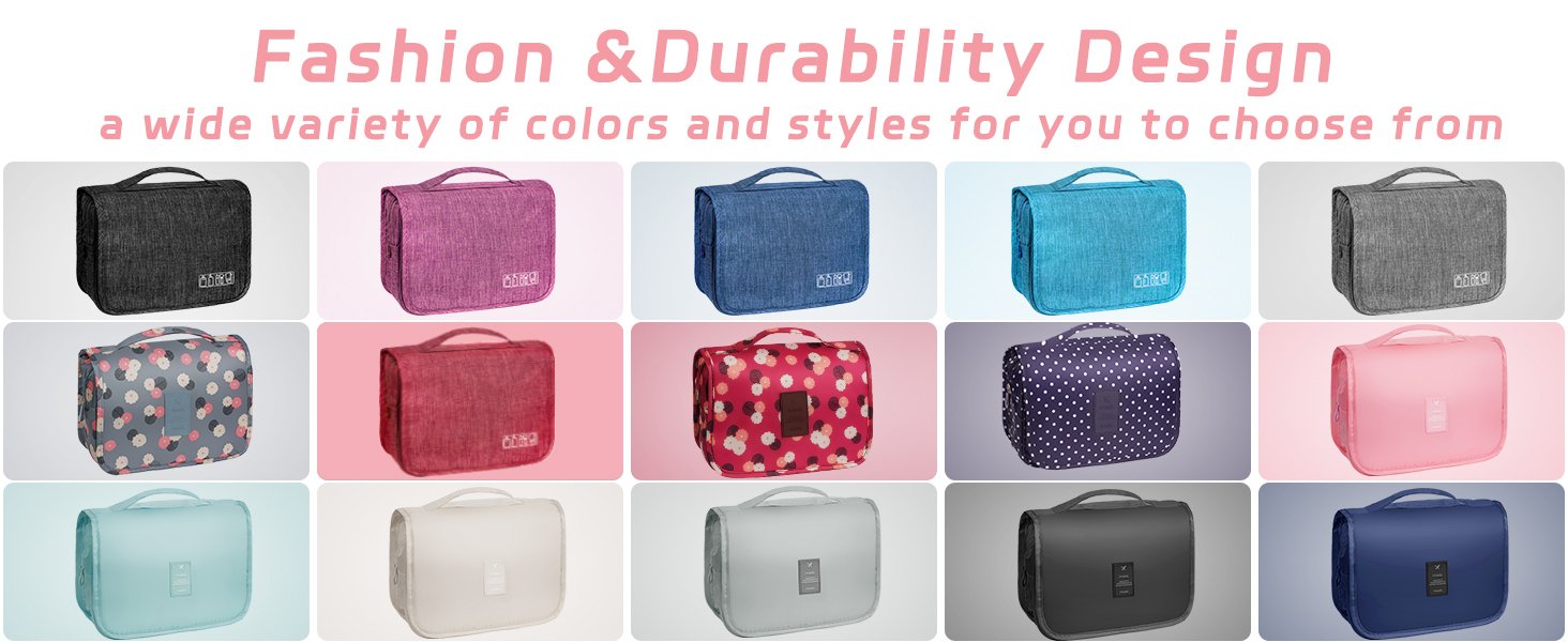 Waterproof avel iletry Bag with Hook - Grey 643