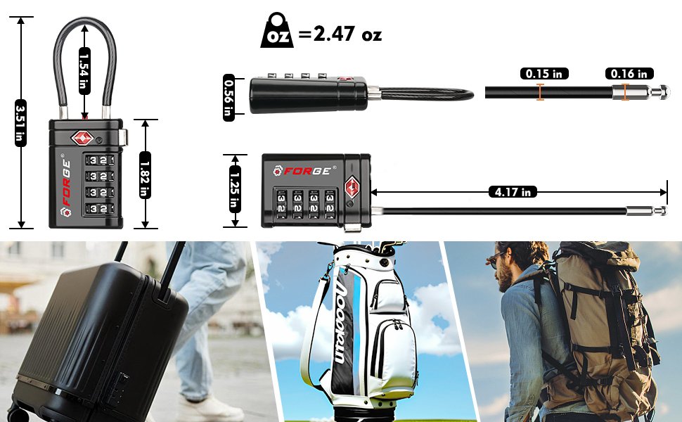 avel Sentry pproved Luggage Locks - TS Combation Security 534