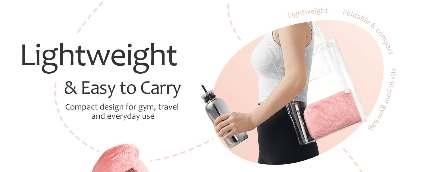 Hicober Quick Dry Microfiber Hair Wrap - Soft Turban Women 536