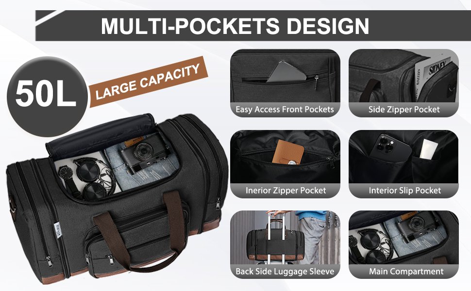 Expandable Canvas Duffle Bag avel 656