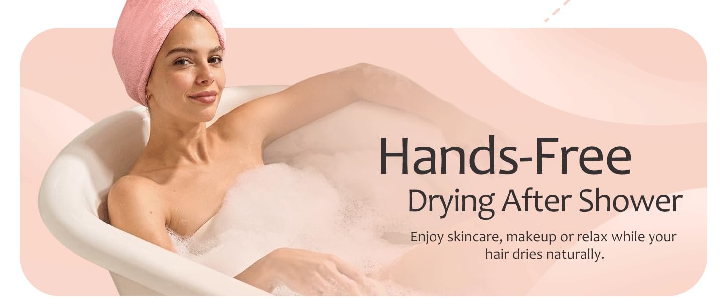 Hicober Quick Dry Microfiber Hair Wrap - Soft Turban Women 535