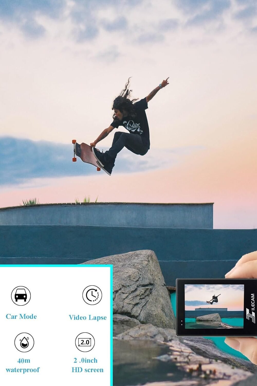 K Ction Camera - Waterproof Sports Cam With Ccessories - Image 2