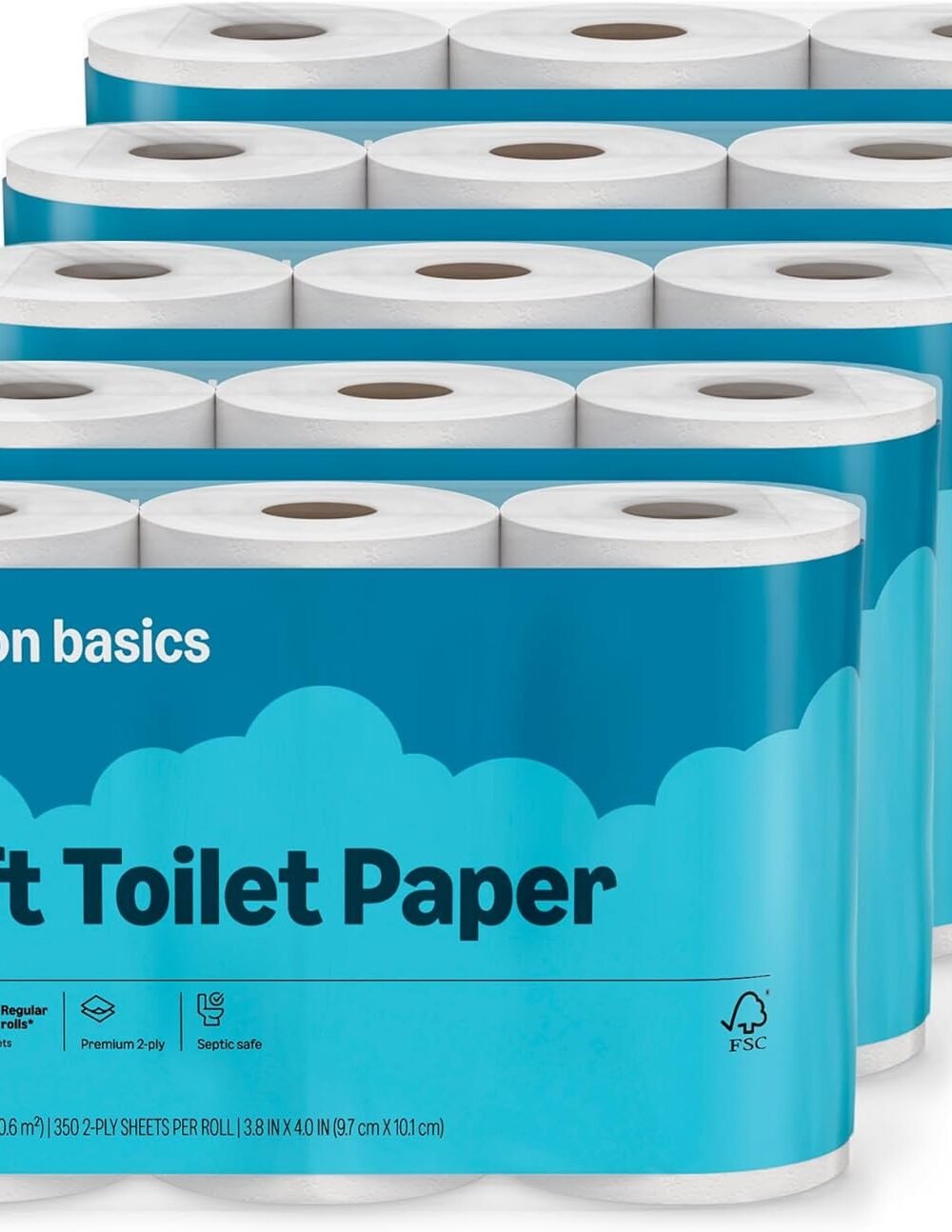 Mazon Basics Soft Ilet Paper Rolls - Septic Safe - Image 2