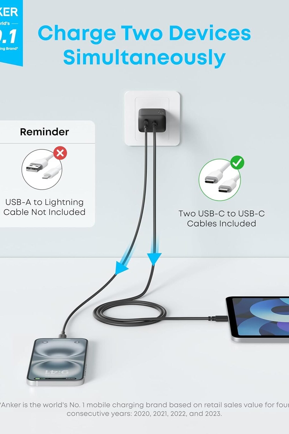 Iphone Usb-C Charger Block Cable Pack - Image 2