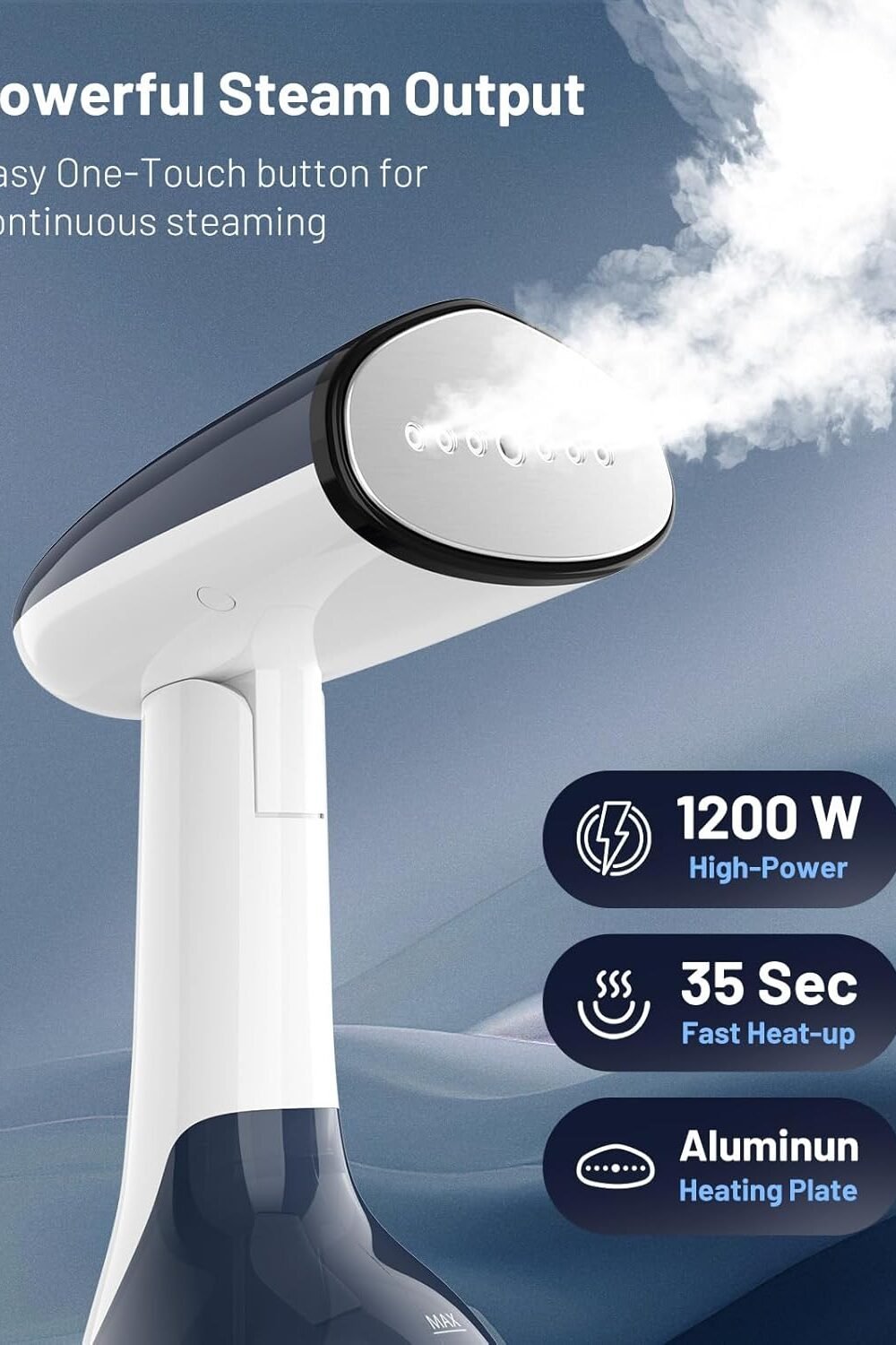 Beuturl Portable Handheld Fabric Steamer - Image 2