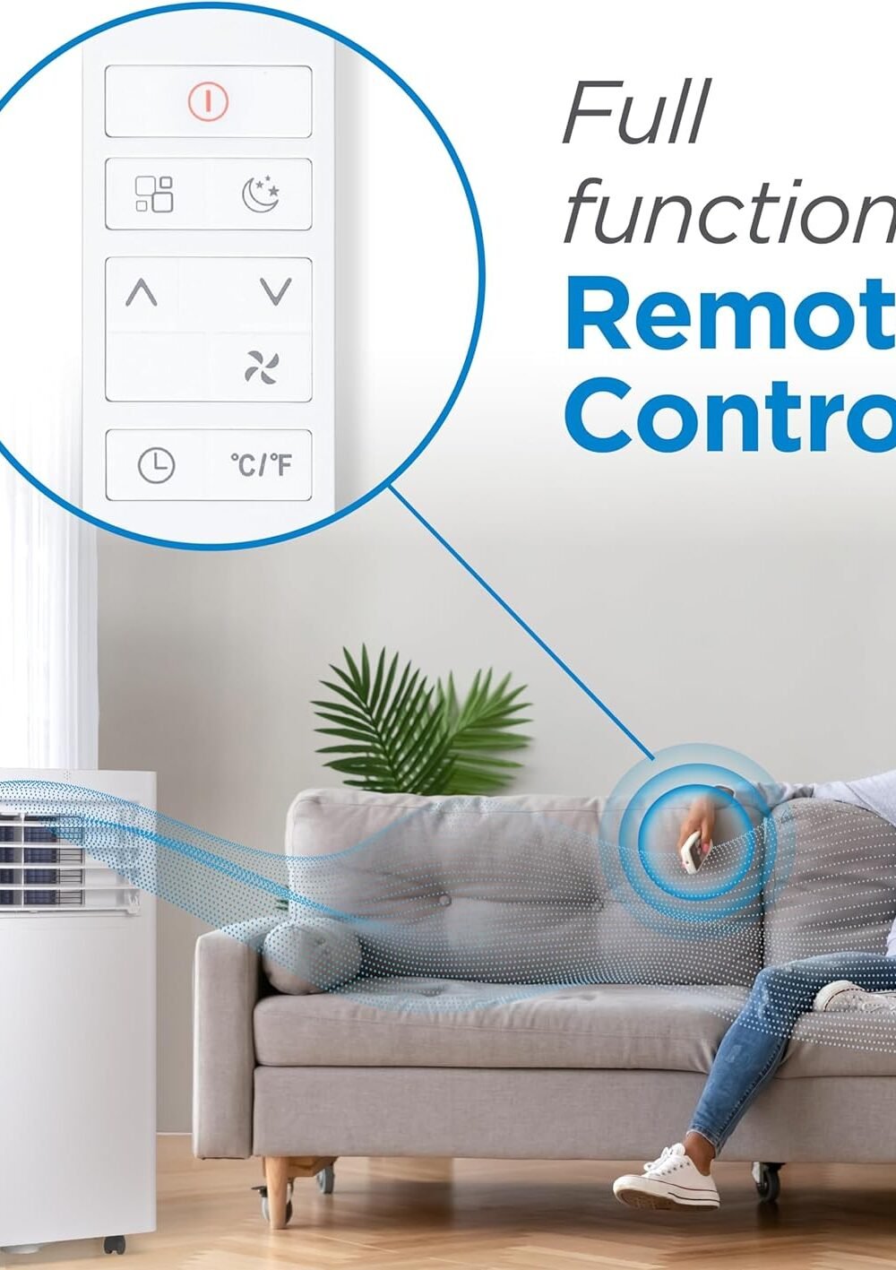 Blck+Decker Portable Ir Conditioner With Remote - Btu - Image 2