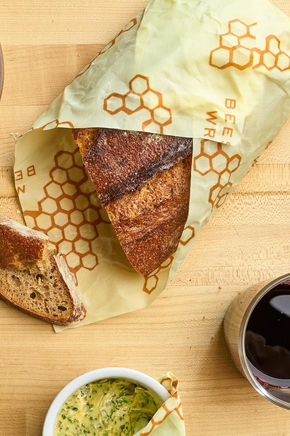 Reusable Beeswax Bread Wrap - Eco-Friendly Food Srage - Image 2