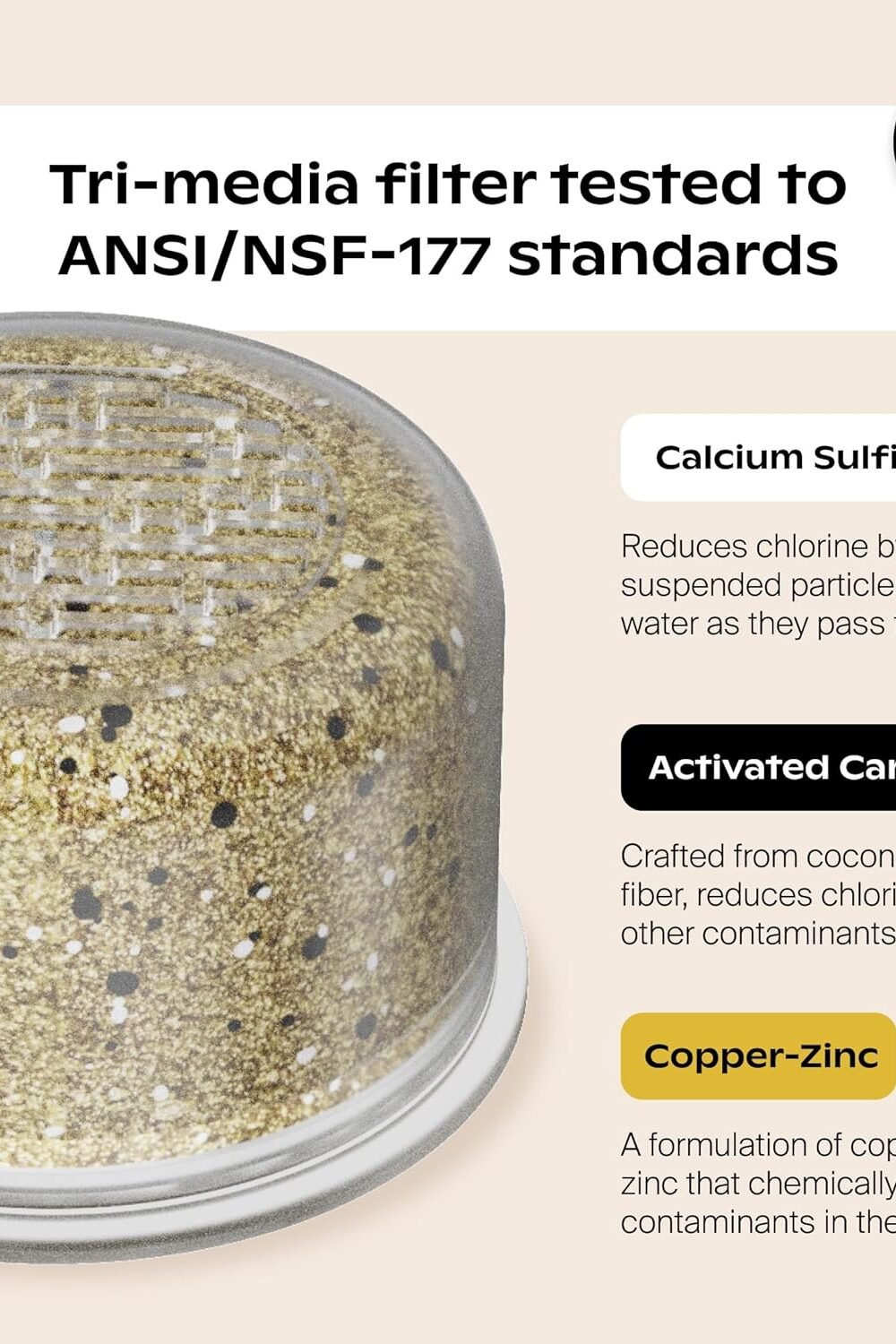 High Pressure Canopy Shower Filter Healthier Hair - Image 2