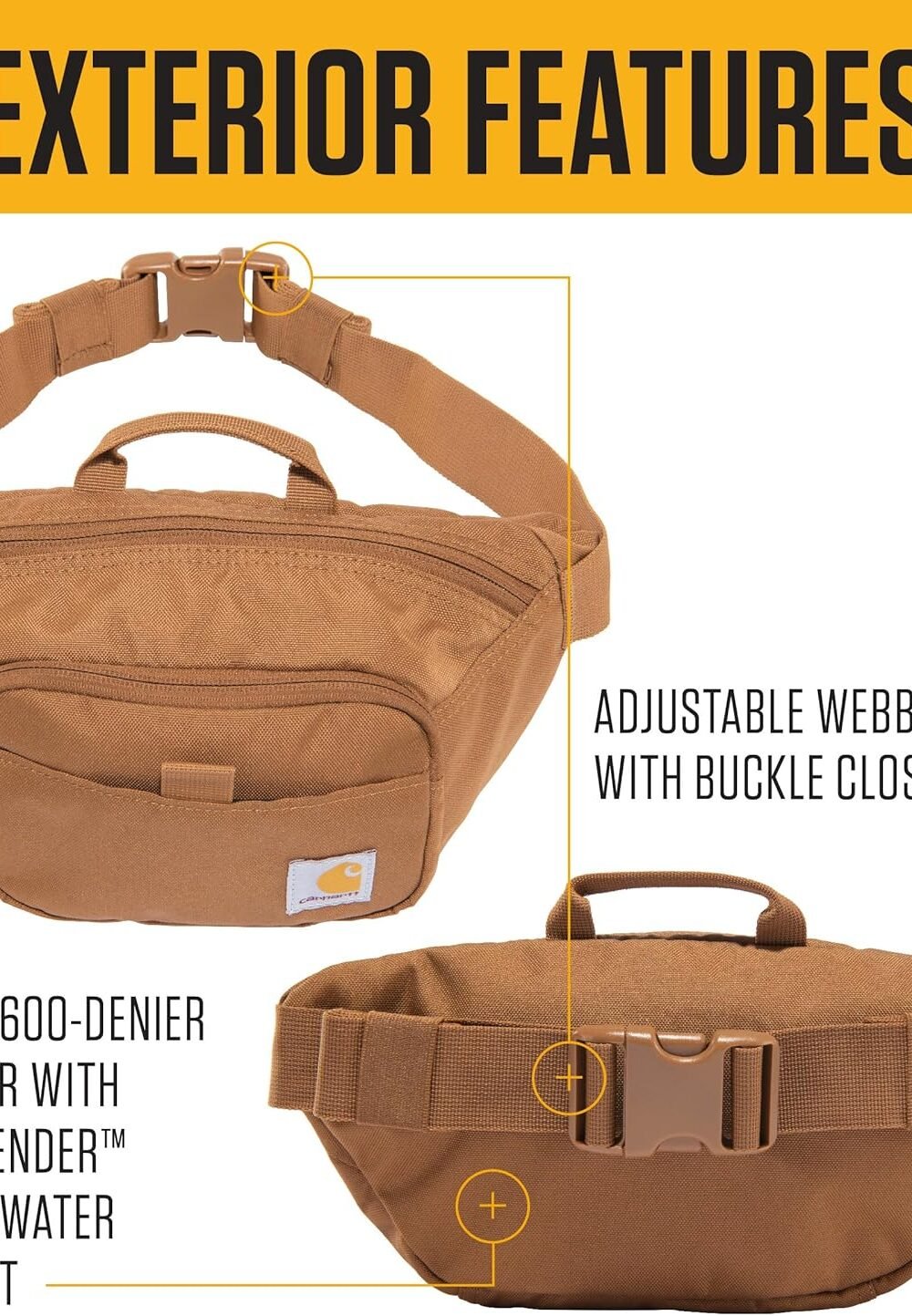 Carhartt Classic Djustable Slg Bag - Water Resistant - Image 2