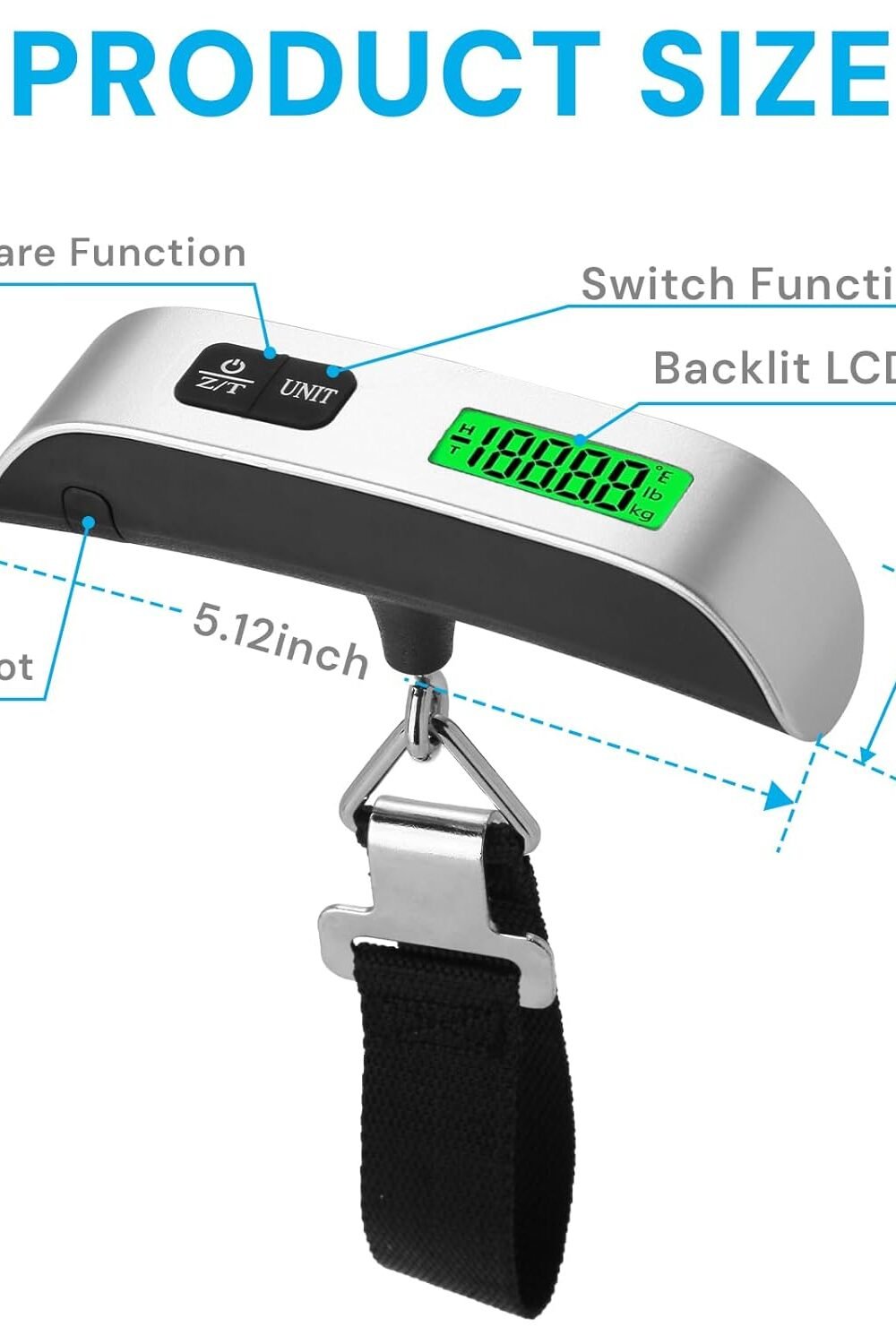 Portable Digital Luggage Scale With Lcd Display - Image 2