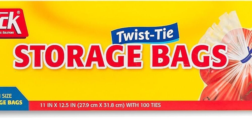 Gallon Size Disposable Plastic Bags With Twist Ties - Image 2